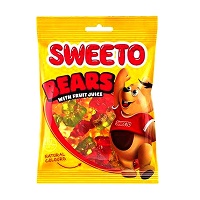 Sweeto Bears Fruit Jelly Pouch 80gm